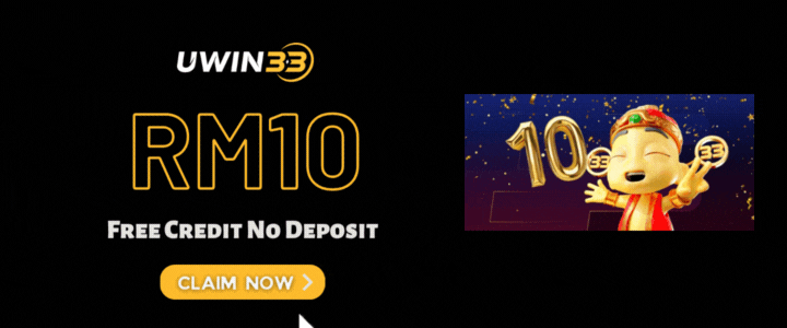 Uwin33 Free Credit Slot RM10 - Promotion Banner