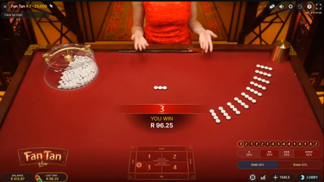 Fan Tan - Gameplay 2 - uwin3333