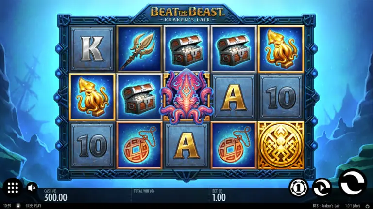 Beat the Beast Kraken’s Lair Slot - Interface - uwin3333
