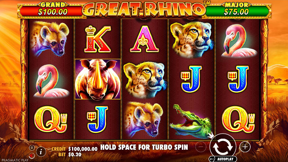 Great Rhino Slot - Interface - uwin3333