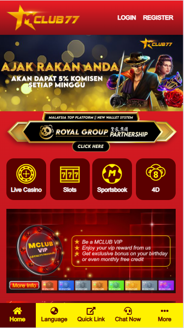 MClub77 - Homepage - uwin3333