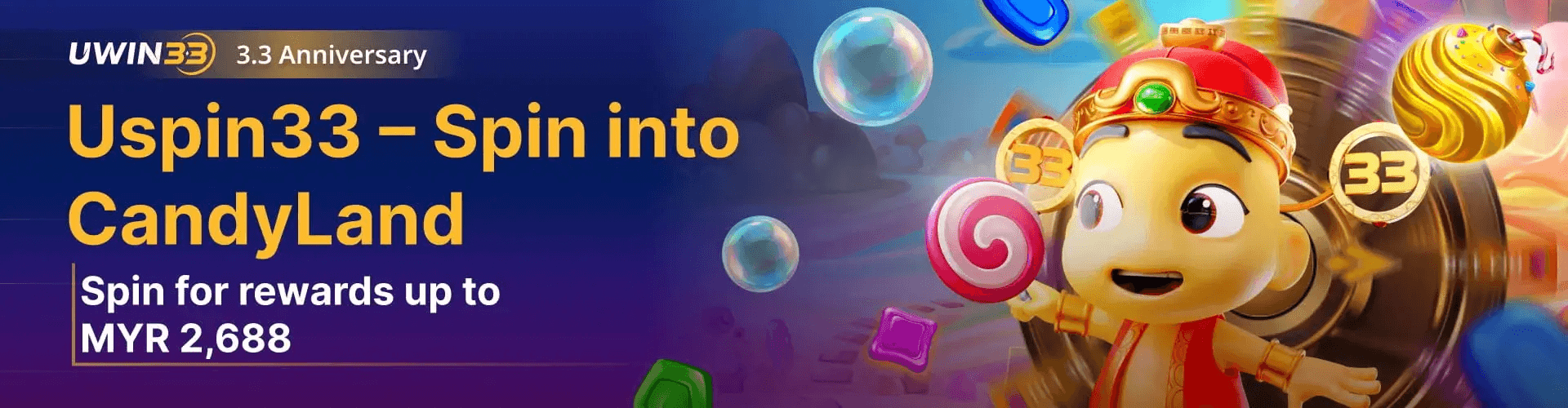 Uwin33 Spin into Candy Land